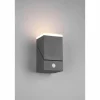 Applique murale d'extérieur Trio Avon LED Anthracite, 1 lumière, Détecteur de mouvement
