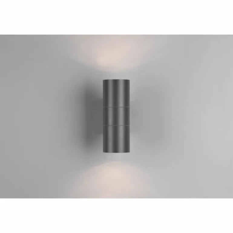 Applique murale d'extérieur Reality Laredo Anthracite, 2 lumières