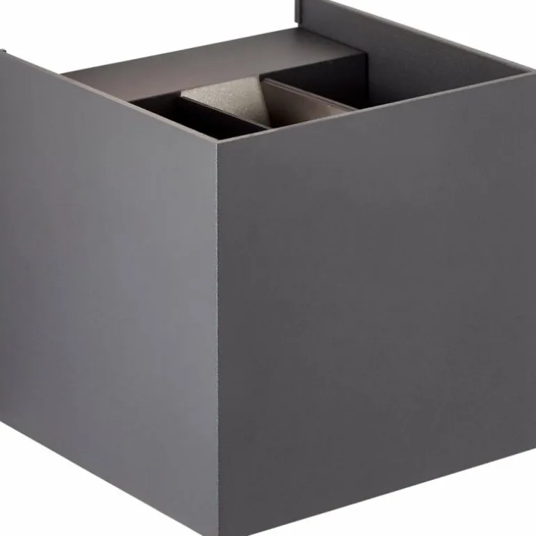 Applique murale d'extérieur Brilliant Hilly LED Gris, 1 lumière