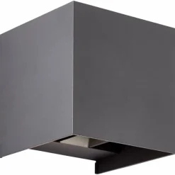 Applique murale d'extérieur Brilliant Hilly LED Gris, 1 lumière