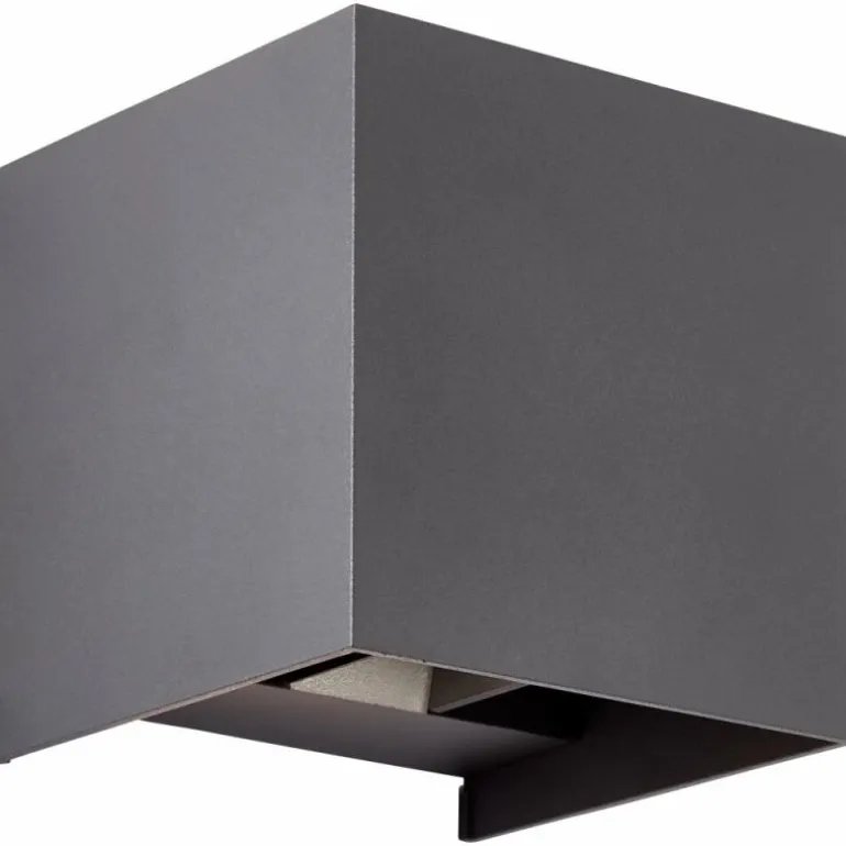 Applique murale d'extérieur Brilliant Hilly LED Gris, 1 lumière