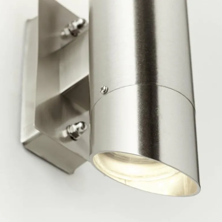 Applique murale d'extérieur Brilliant Ellary Argenté, 1 lumière