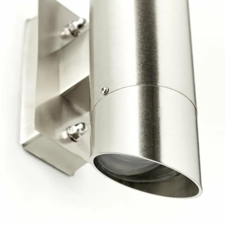 Applique murale d'extérieur Brilliant Ellary Argenté, 1 lumière