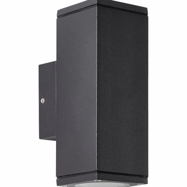Applique murale d'extérieur Brilliant Hally Anthracite, 2 lumières