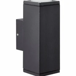 Applique murale d'extérieur Brilliant Hally Anthracite, 2 lumières