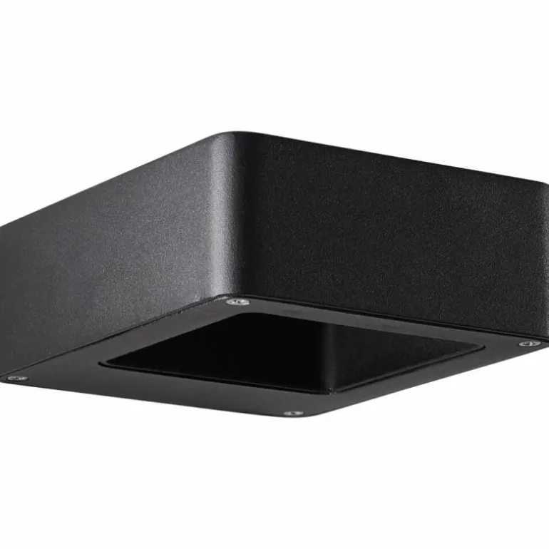 Applique murale d'extérieur Brilliant Golda LED Noir, 1 lumière