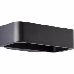 Applique murale d'extérieur Brilliant Golda LED Noir, 1 lumière