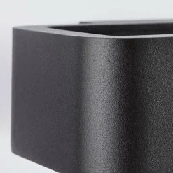 Applique murale d'extérieur Brilliant Golda LED Noir, 1 lumière