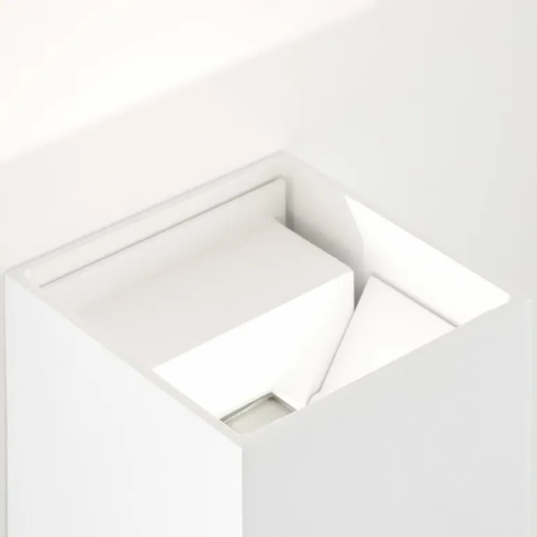 Applique murale d'extérieur Brilliant Isak LED Blanc, 1 lumière