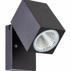 Applique murale d'extérieur Brilliant Burk LED Noir, 1 lumière