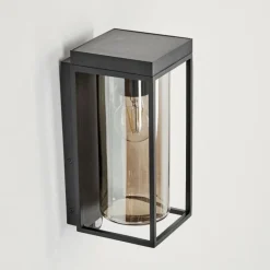 Applique murale d'extérieur Palanga LED Noir, 1 lumière, Détecteur de mouvement