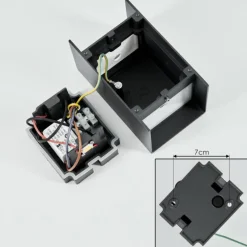 Applique murale d'extérieur Anobra LED Anthracite, 1 lumière