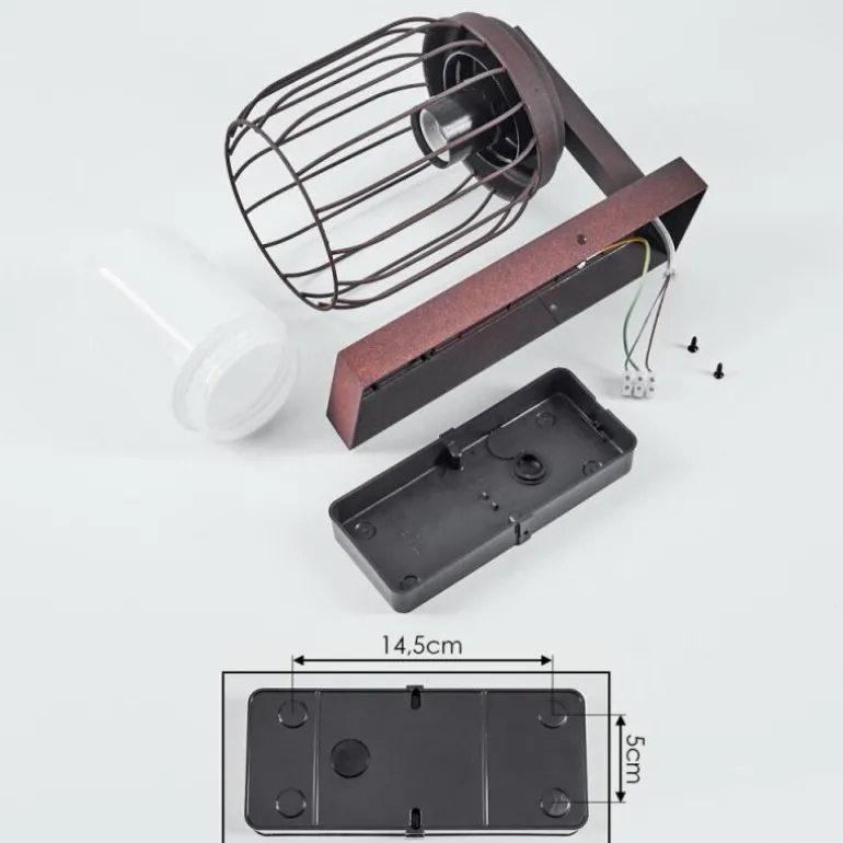 Applique murale d'extérieur Foothills Rouille, 1 lumière