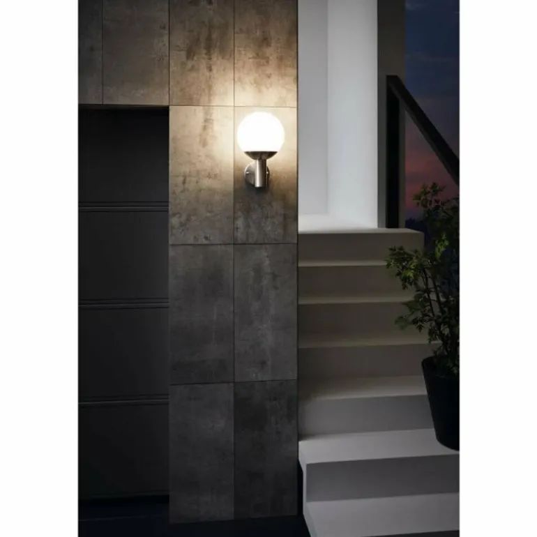 Applique murale d'extérieur Eglo NISIA-Z LED Acier inoxydable, 1 lumière