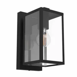 Applique murale d'extérieur Eglo BUDRONE Noir, 1 lumière