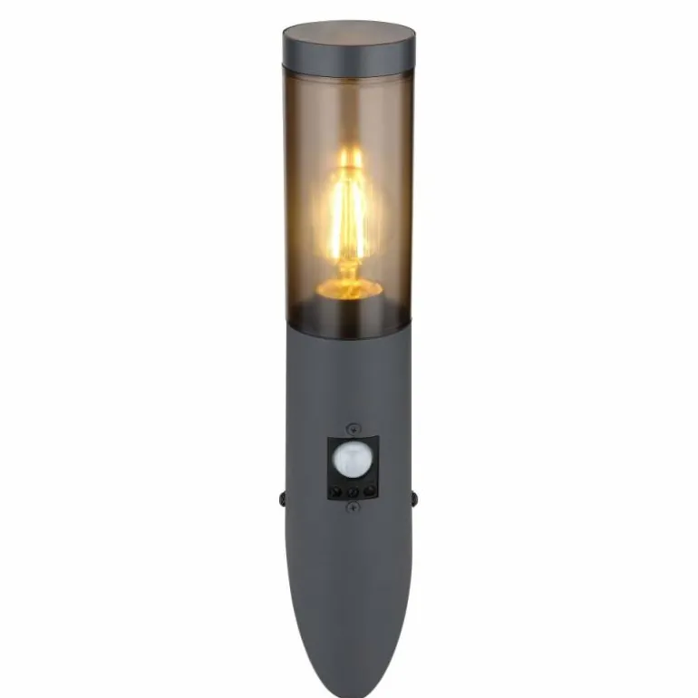 Applique murale d'extérieur Globo BOSTON Anthracite, 1 lumière, Détecteur de mouvement