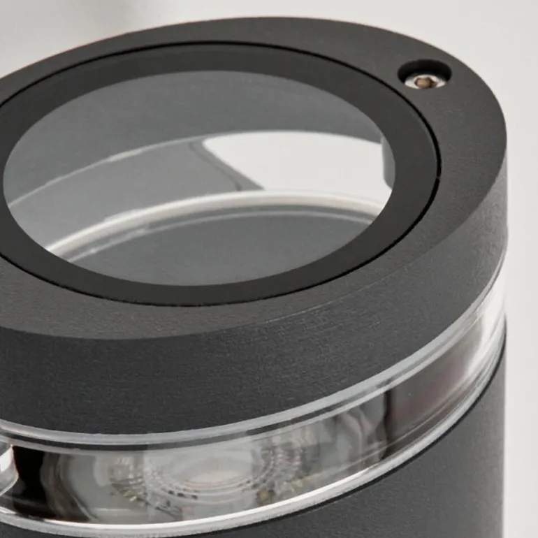 Applique murale d'extérieur Poupas Anthracite, 2 lumières