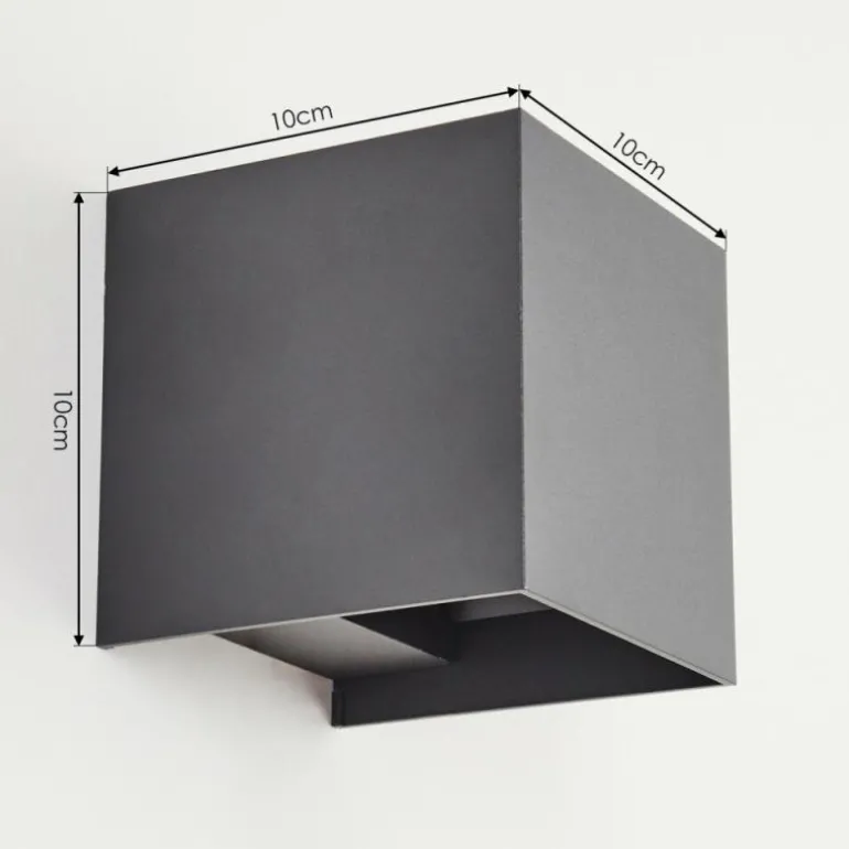 Applique murale d'extérieur Anobra LED Anthracite, Blanc, 1 lumière