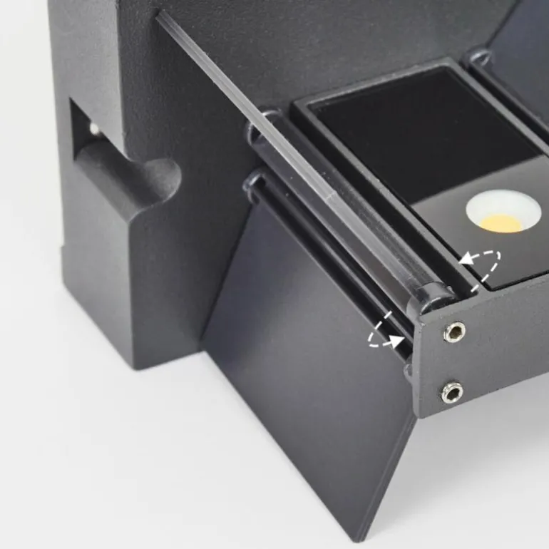 Applique murale d'extérieur Anobra LED Anthracite, Blanc, 1 lumière