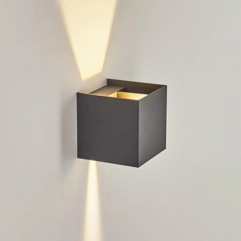 Applique murale d'extérieur Anobra LED Anthracite, Blanc, 1 lumière