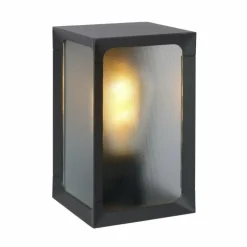 Applique murale d'extérieur Lucide CAGE LED Anthracite, 1 lumière