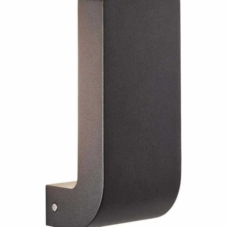 Applique murale d'extérieur Brilliant Burty LED Noir, 1 lumière