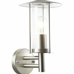 Applique murale d'extérieur Brilliant Giffy Argenté, 1 lumière