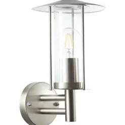 Applique murale d'extérieur Brilliant Giffy Argenté, 1 lumière