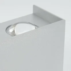 Applique murale d'extérieur Morenos LED Argenté, Blanc, 6 lumières