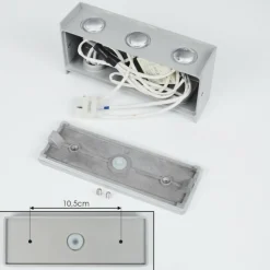 Applique murale d'extérieur Morenos LED Argenté, Blanc, 6 lumières