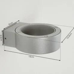 Applique murale d'extérieur Azervadinha LED Argenté, 1 lumière