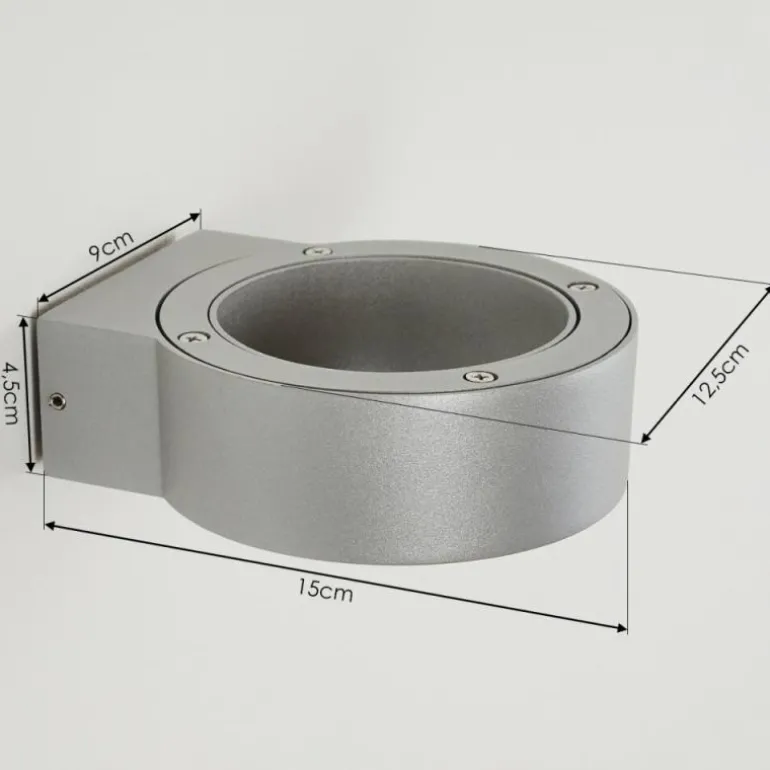 Applique murale d'extérieur Azervadinha LED Argenté, 1 lumière