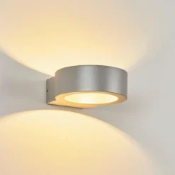 Applique murale d'extérieur Azervadinha LED Argenté, 1 lumière