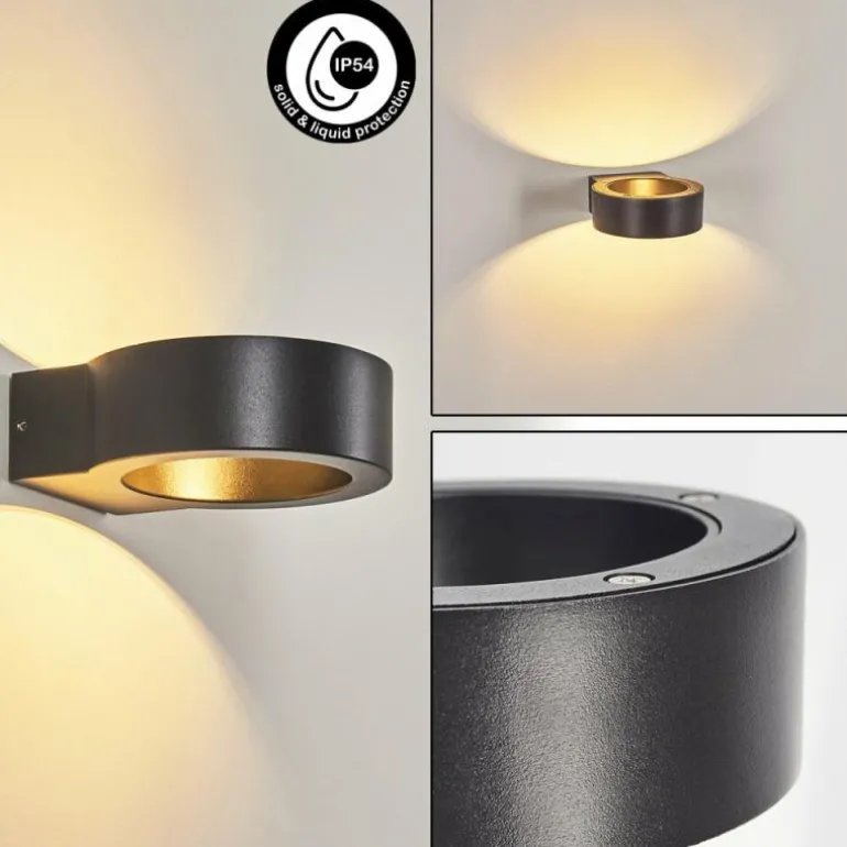 Applique murale d'extérieur Azervadinha LED Noir, 1 lumière