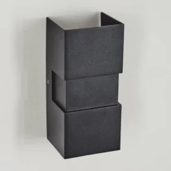 Applique murale d'extérieur Coorabie LED Noir, 2 lumières