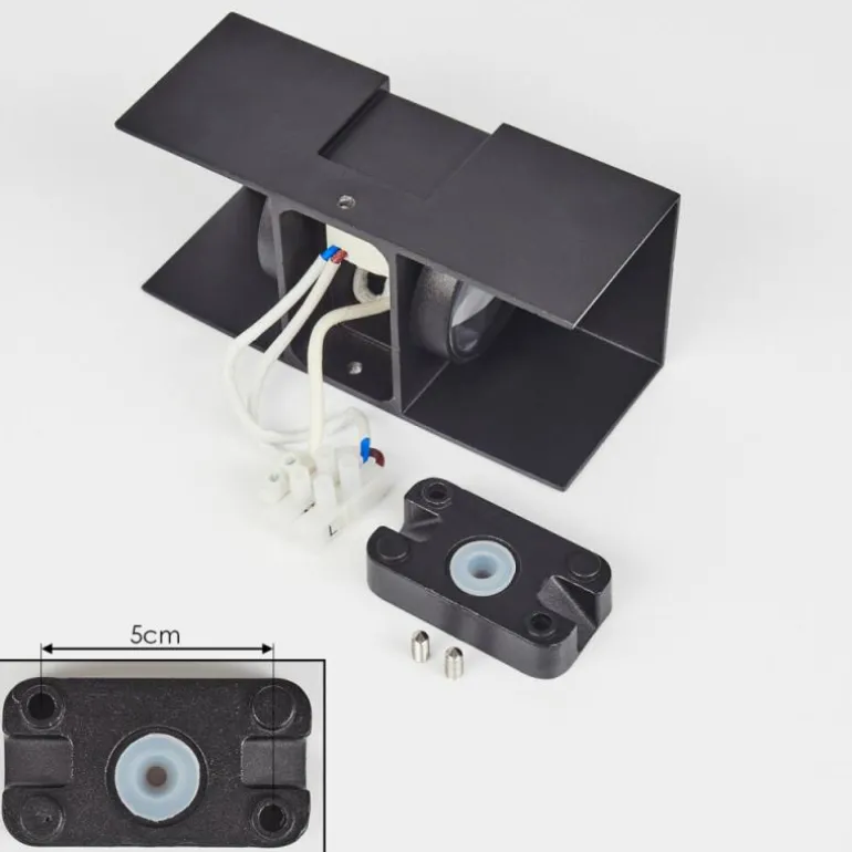 Applique murale d'extérieur Coorabie LED Noir, 2 lumières