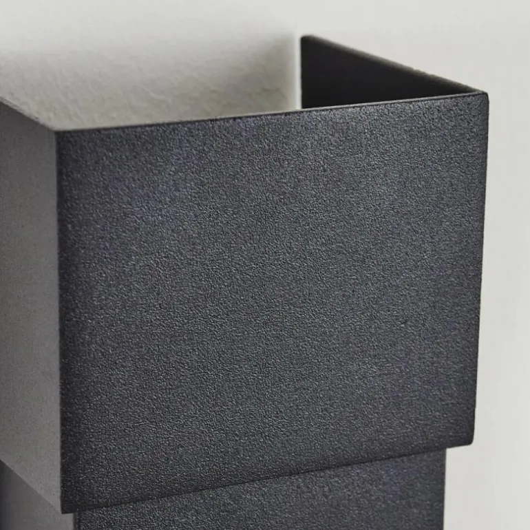 Applique murale d'extérieur Coorabie LED Noir, 2 lumières