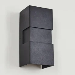 Applique murale d'extérieur Coorabie LED Noir, 2 lumières