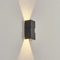 Applique murale d'extérieur Coorabie LED Noir, 2 lumières