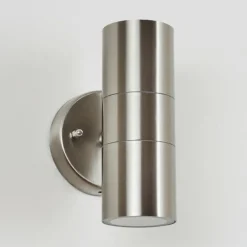 Applique murale d'extérieur Bessiebelle Acier inoxydable, 2 lumières