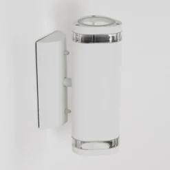 Applique murale d'extérieur Amyton Blanc, 2 lumières