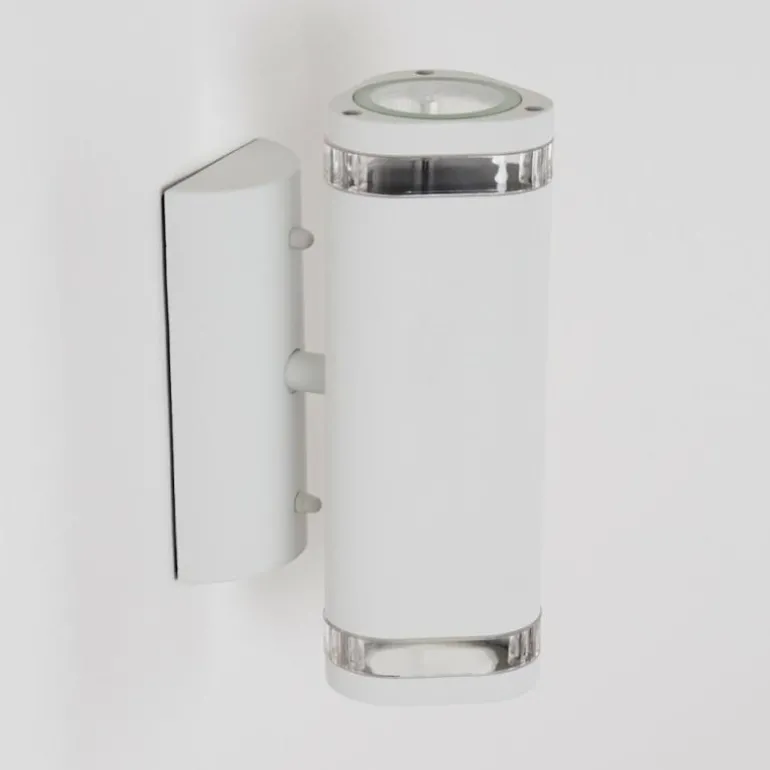 Applique murale d'extérieur Amyton Blanc, 2 lumières