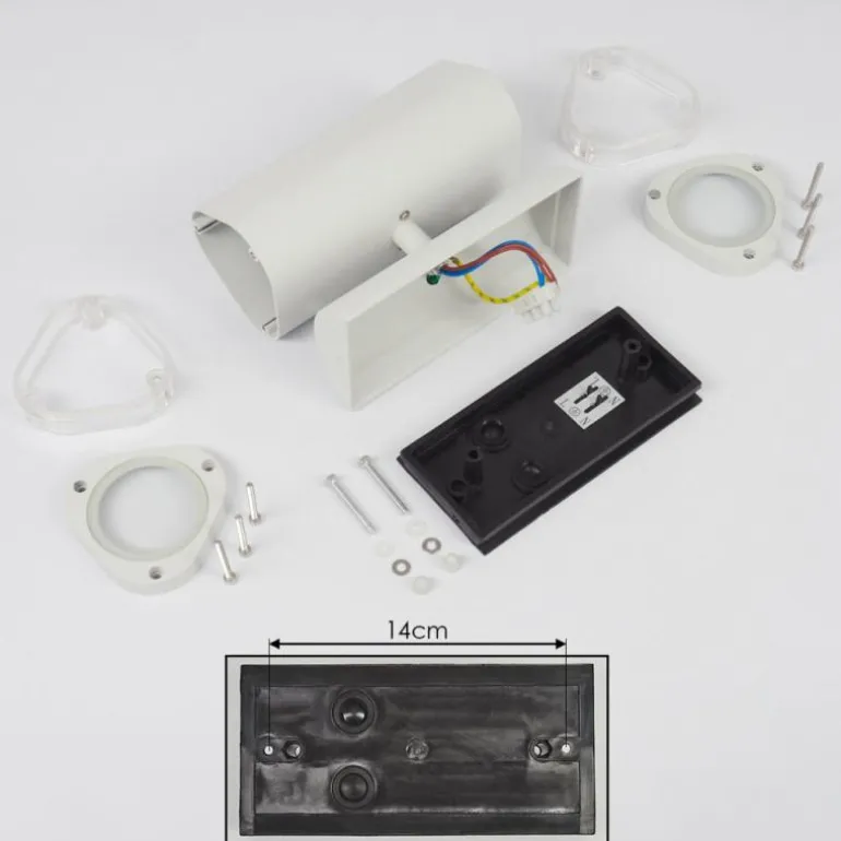 Applique murale d'extérieur Amyton Blanc, 2 lumières