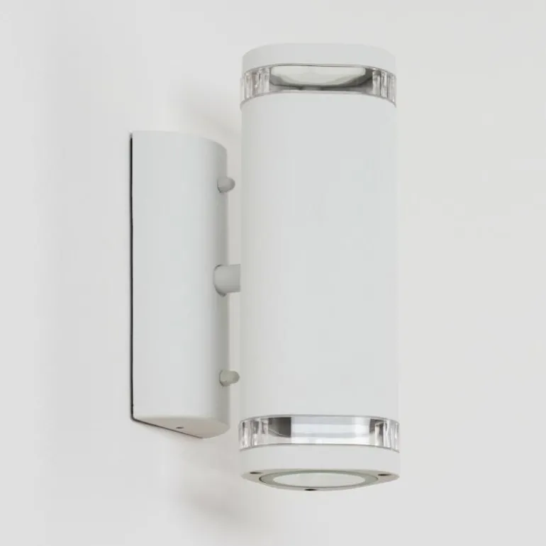 Applique murale d'extérieur Amyton Blanc, 2 lumières