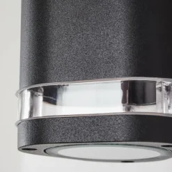 Applique murale d'extérieur Amyton Noir, 2 lumières