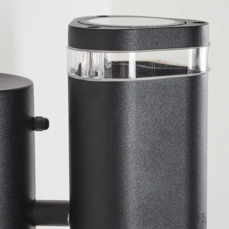 Applique murale d'extérieur Amyton Noir, 2 lumières