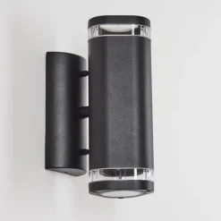 Applique murale d'extérieur Amyton Noir, 2 lumières