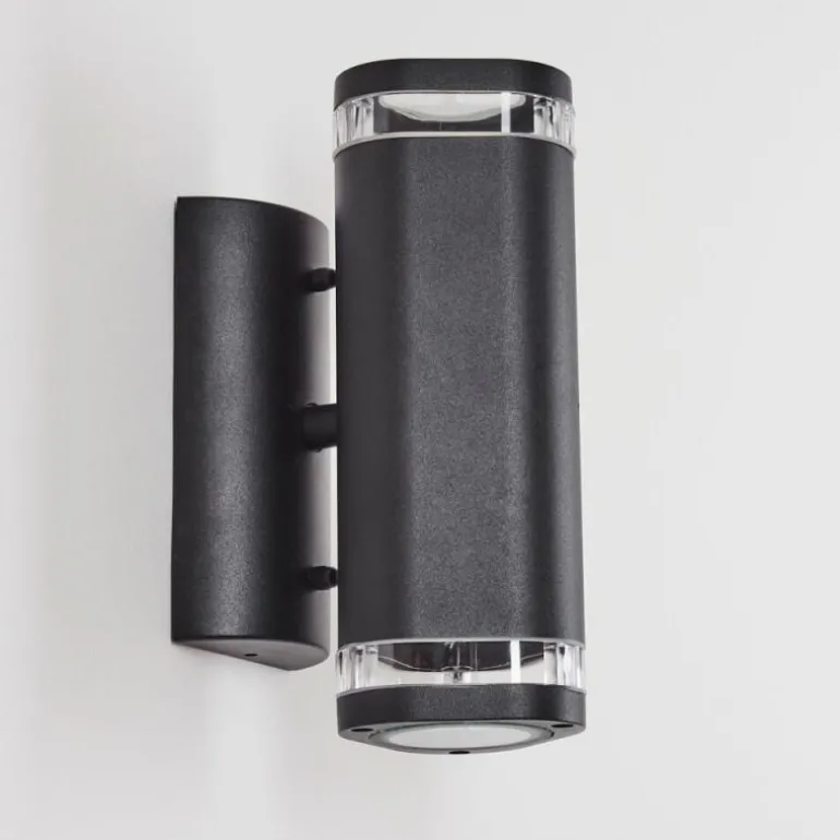 Applique murale d'extérieur Amyton Noir, 2 lumières