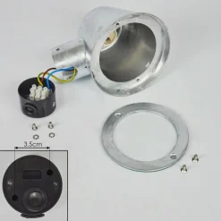 Applique murale d'extérieur Cook Acier inoxydable, Zingué, 1 lumière