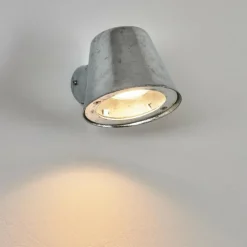 Applique murale d'extérieur Cook Acier inoxydable, Zingué, 1 lumière